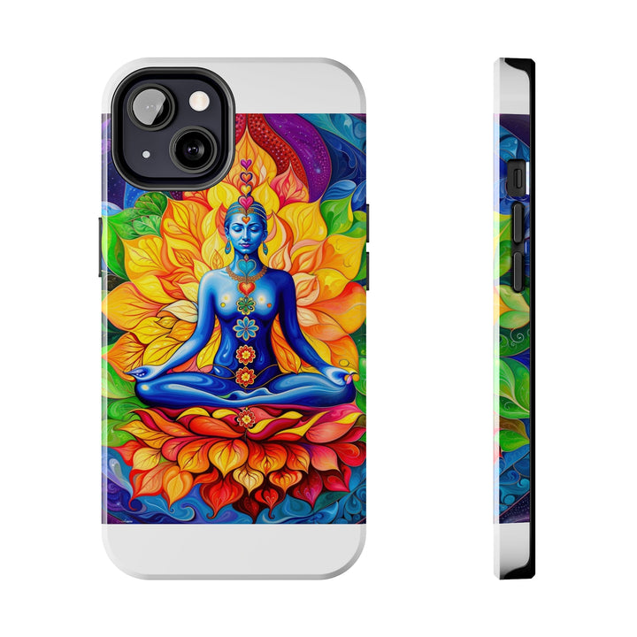 Cosmic Floral Meditation - Tough Phone Case - Phone Case - g(0D·IO) - iPhone 13 - -