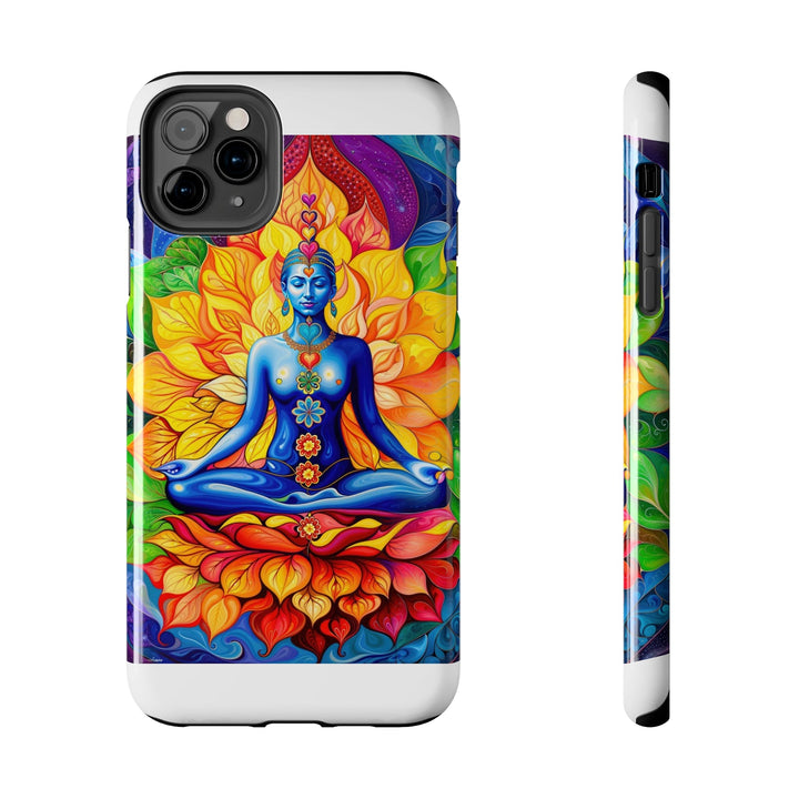 Cosmic Floral Meditation - Tough Phone Case - Phone Case - g(0D·IO) - iPhone 11 Pro Max - -