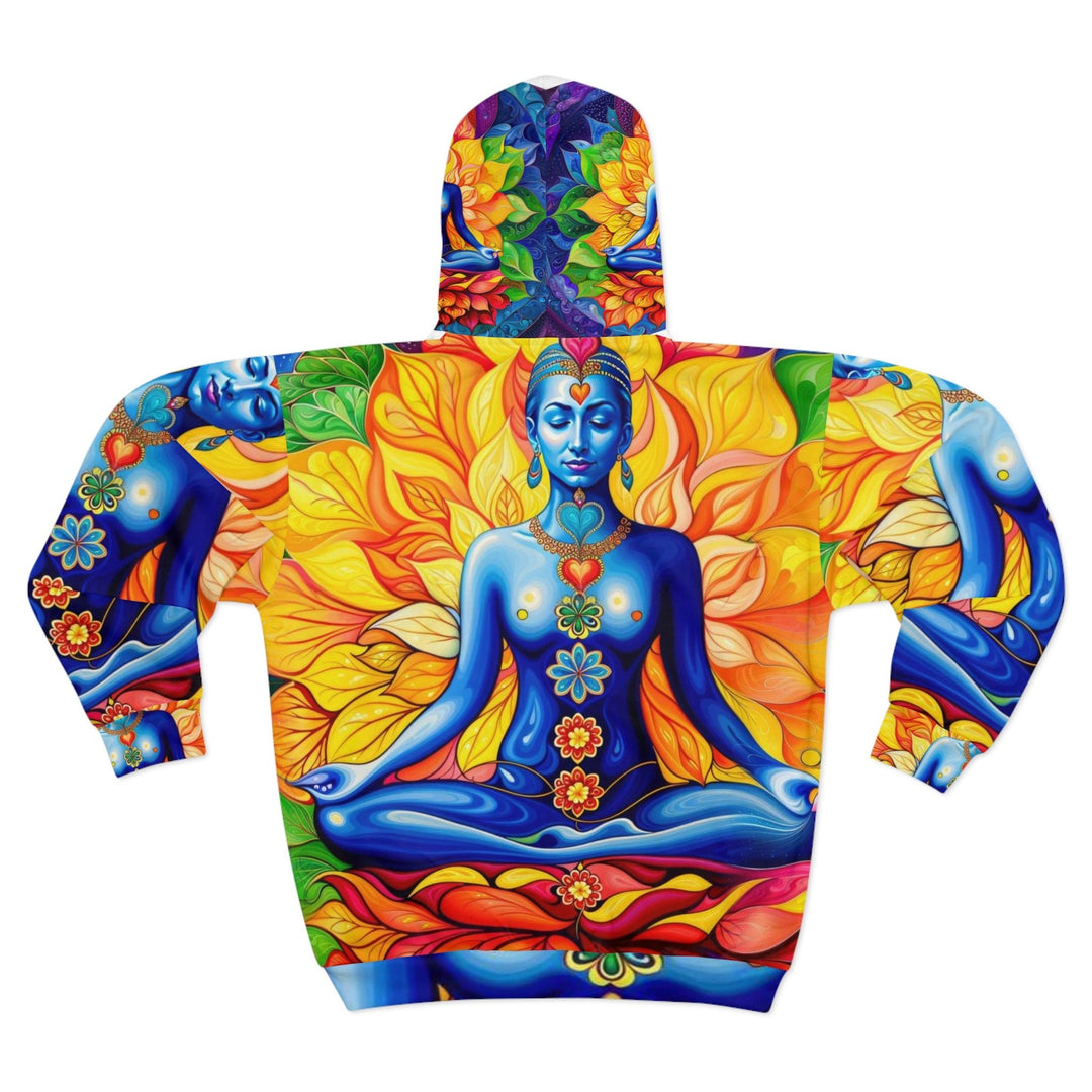 Cosmic Floral Meditation - Unisex Zip Hoodie - All Over Prints - g(0D·IO) - XS - -