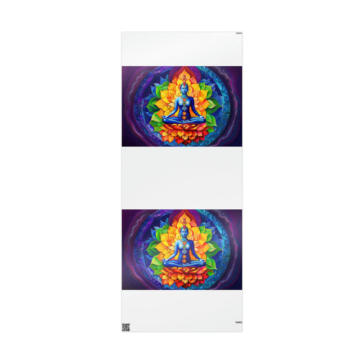 Cosmic Floral Meditation - Wrapping Paper - Home Decor - g(0D·IO) - 30'' x 72'' - Glossy -