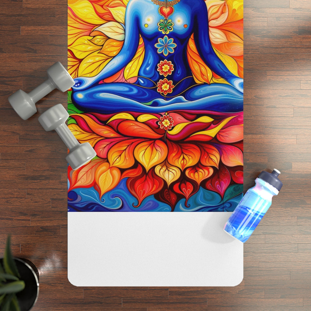 Cosmic Floral Meditation - Yoga Mat - Home Decor - g(0D·IO) - 24” x 68” - -