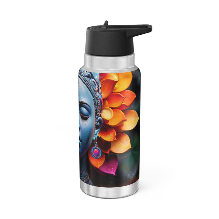 Cosmic Floral Serenity - Gator Tumbler 32oz - Mug - g(0D·IO) - Silver - 32oz -