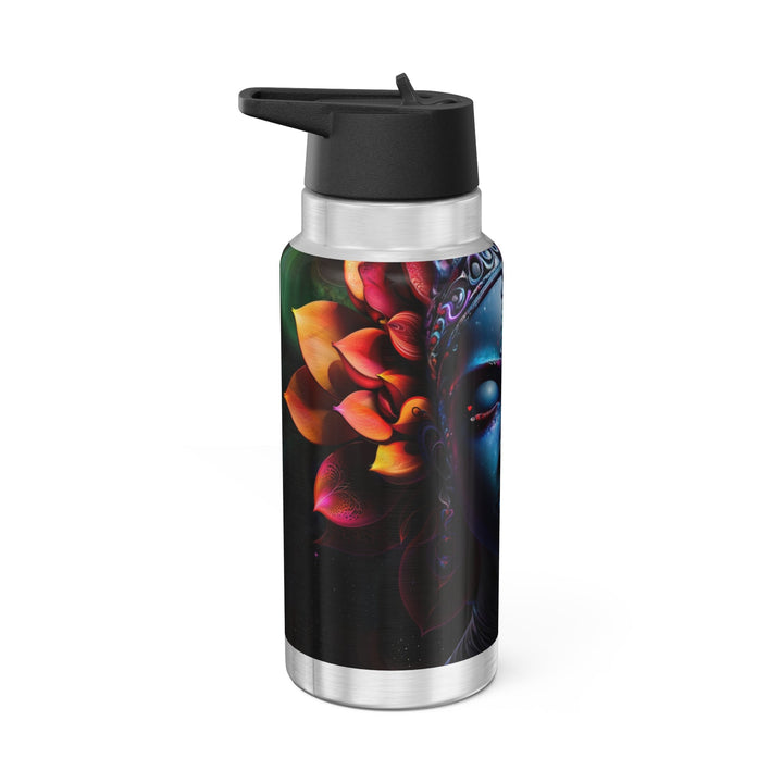 Cosmic Floral Serenity - Gator Tumbler 32oz - Mug - g(0D·IO) - Silver - 32oz -