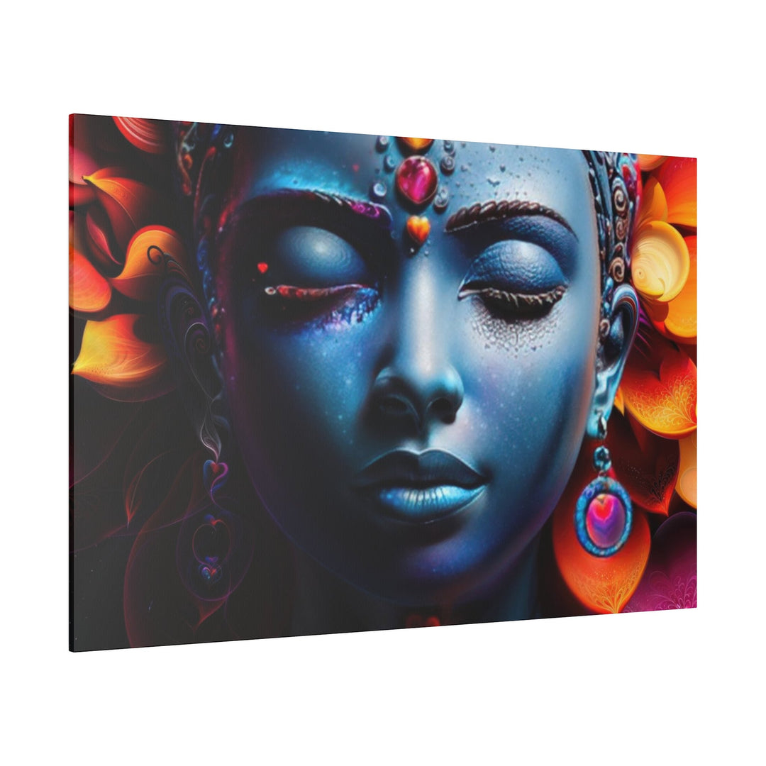 Cosmic Floral Serenity - Matte Canvas - Canvas - g(0D·IO) - 32" x 32" (Square) - 0.75'' -