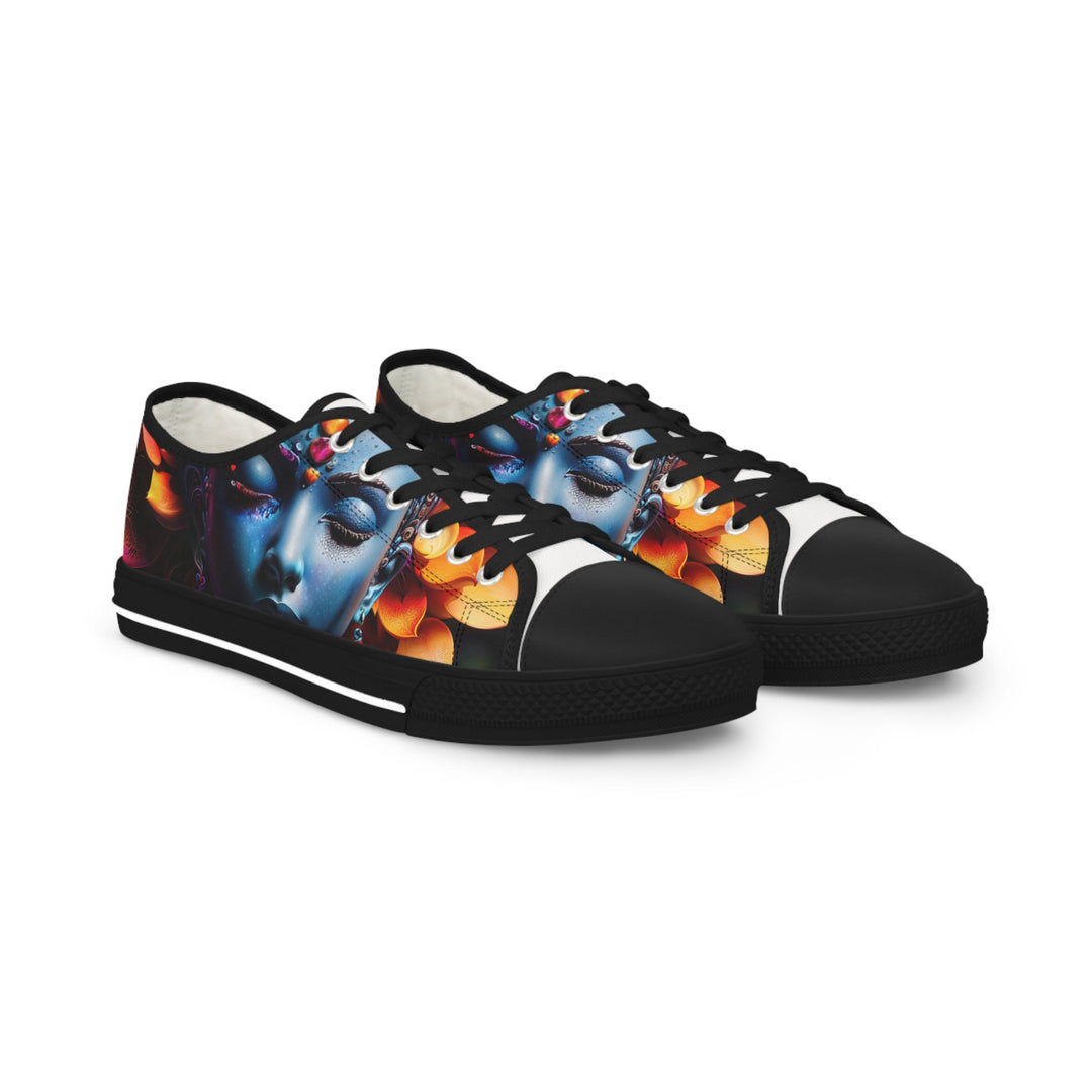 Cosmic Floral Serenity - Men's Lowtop Sneakers - Shoes - g(0D·IO) - US 5 - Black sole -