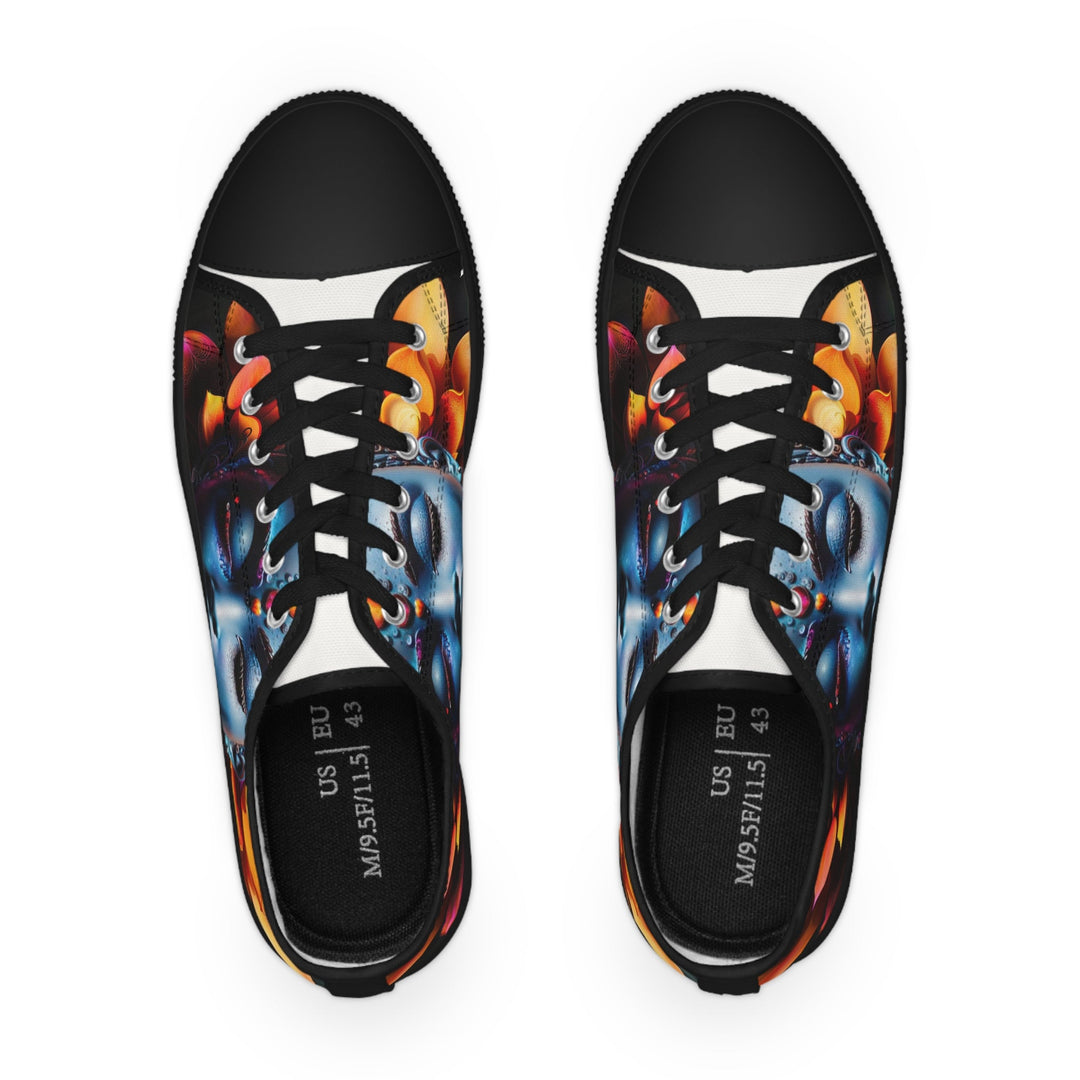 Cosmic Floral Serenity - Men's Lowtop Sneakers - Shoes - g(0D·IO) - US 5 - Black sole -