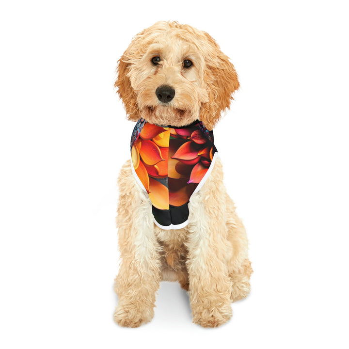 Cosmic Floral Serenity - Pet Hoodie - Pets - g(0D·IO) - XXS - Black Rib -