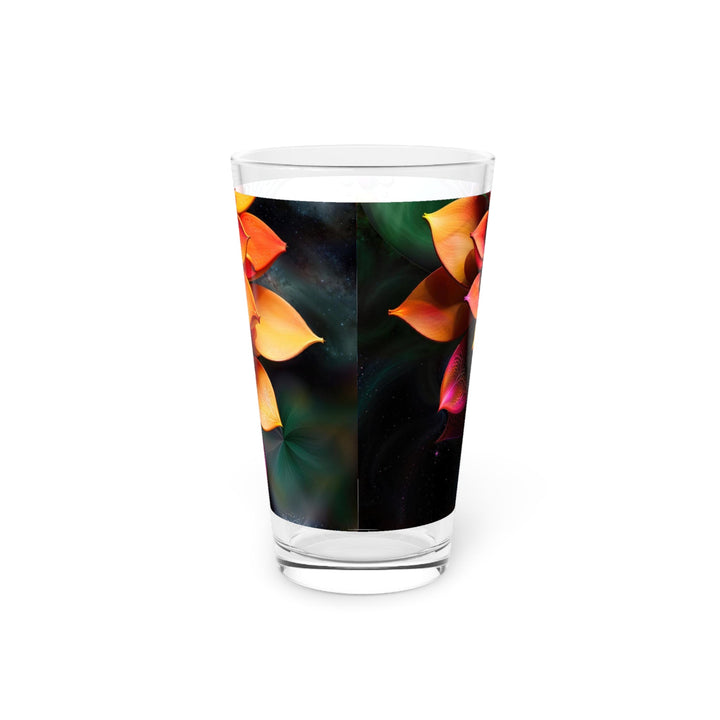 Cosmic Floral Serenity - Pint Glass - Mug - g(0D·IO) - 16oz - -