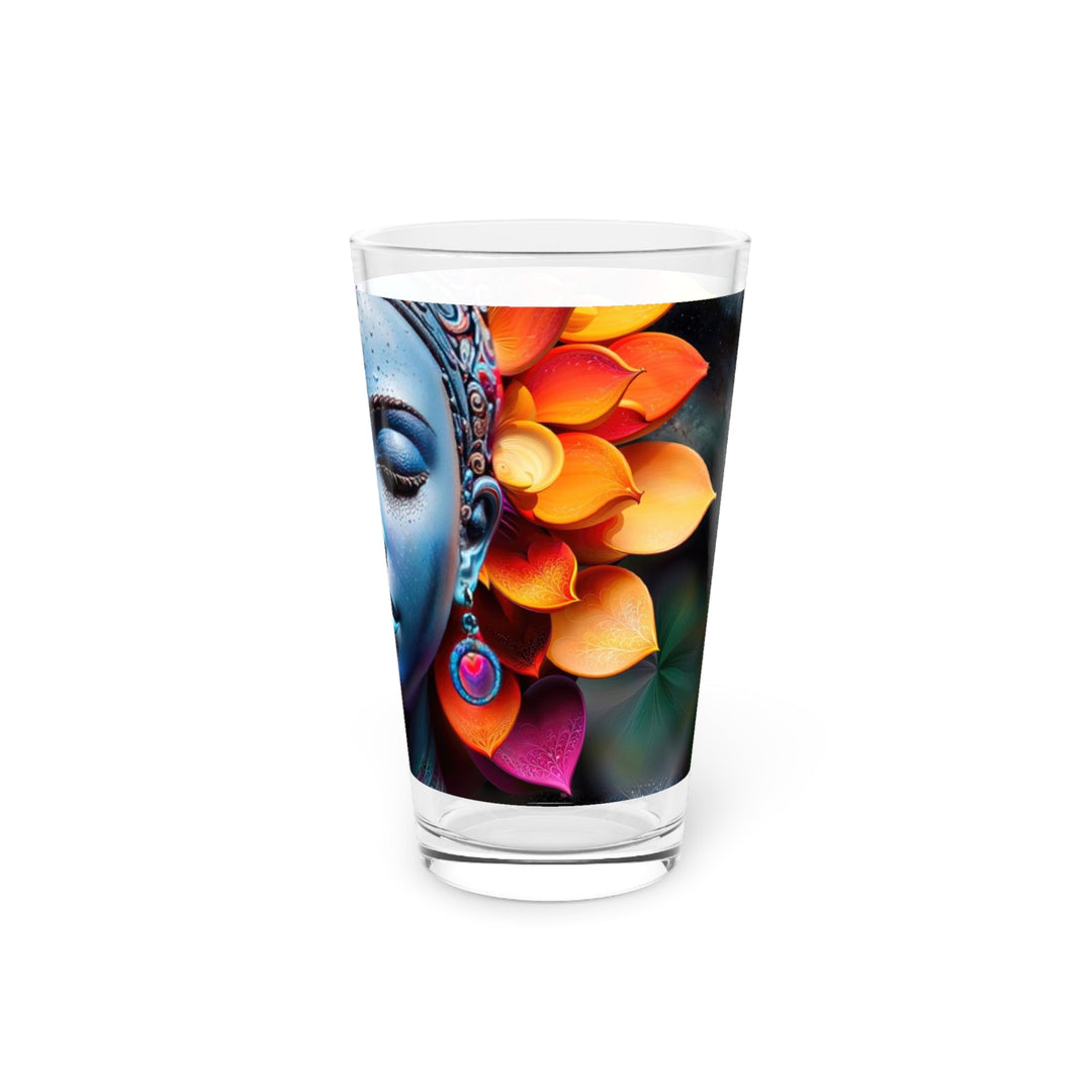 Cosmic Floral Serenity - Pint Glass - Mug - g(0D·IO) - 16oz - -