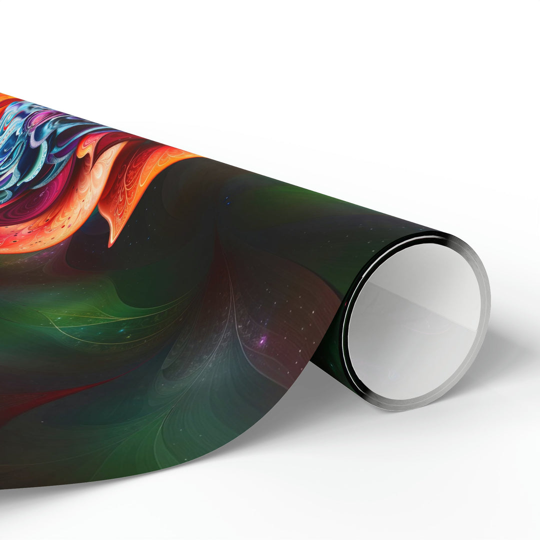 Cosmic Floral Serenity - Wrapping Paper - Home Decor - g(0D·IO) - 30" x 180" - Matte -