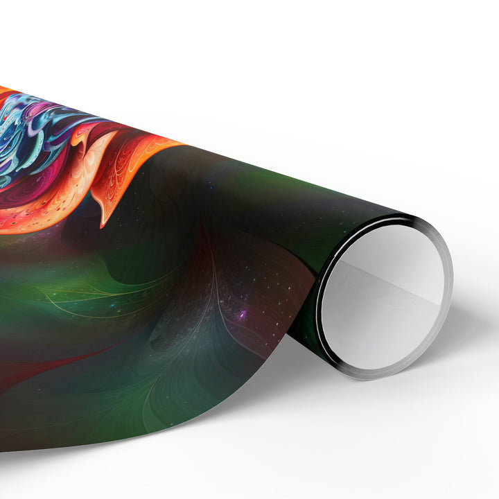 Cosmic Floral Serenity - Wrapping Paper - Home Decor - g(0D·IO) - 30" x 180" - Matte -