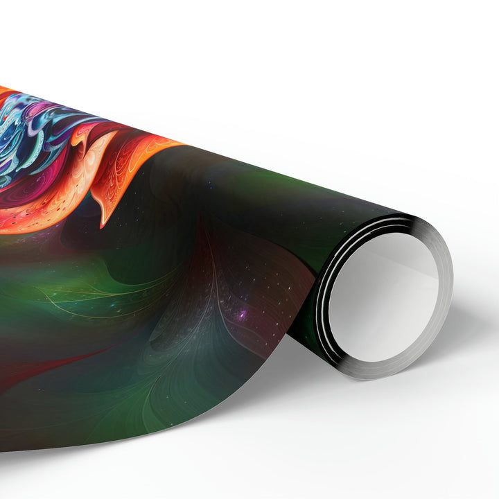Cosmic Floral Serenity - Wrapping Paper - Home Decor - g(0D·IO) - 30" x 180" - Matte -