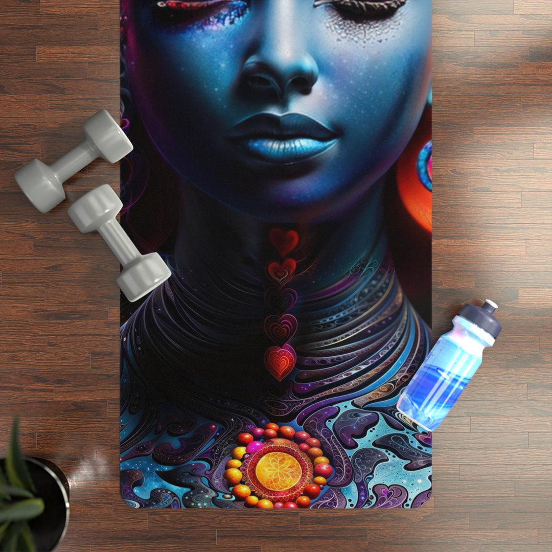 Cosmic Floral Serenity - Yoga Mat - Home Decor - g(0D·IO) - 24” x 68” - -