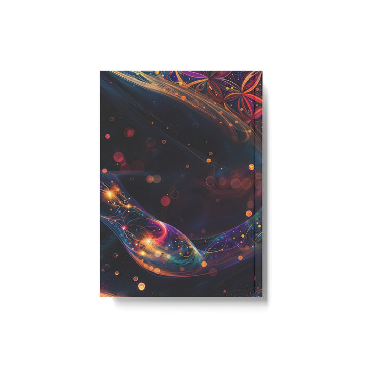 Cosmic Floral Whirls - Hard Backed Journal - Paper products - g(0D·IO) - Graph - A5 - White