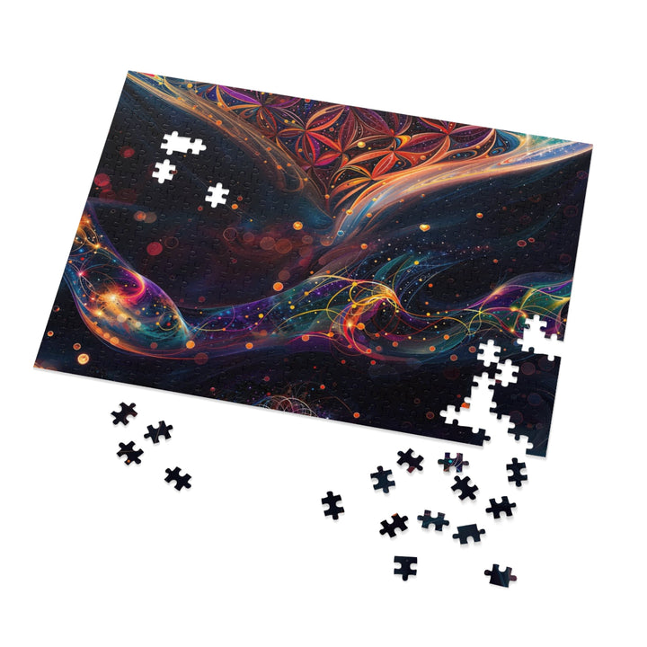 Cosmic Floral Whirls - Jigsaw Puzzle (100, 252, 500, 1000 pieces) - Puzzle - g(0D·IO) - 29.25" × 19.75" (1000 pcs) - -