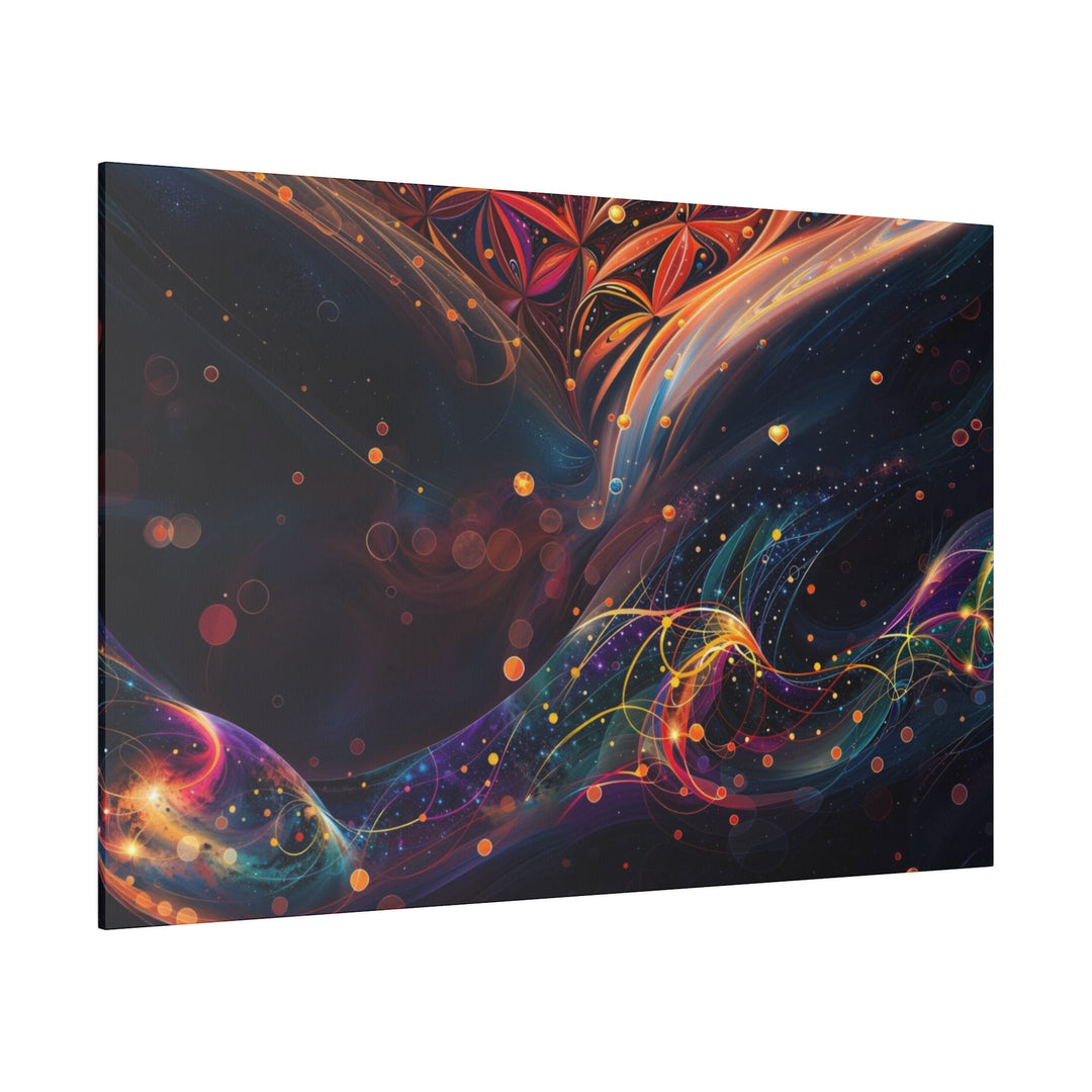 Cosmic Floral Whirls - Matte Canvas - Canvas - g(0D·IO) - 32" x 32" (Square) - 0.75'' -