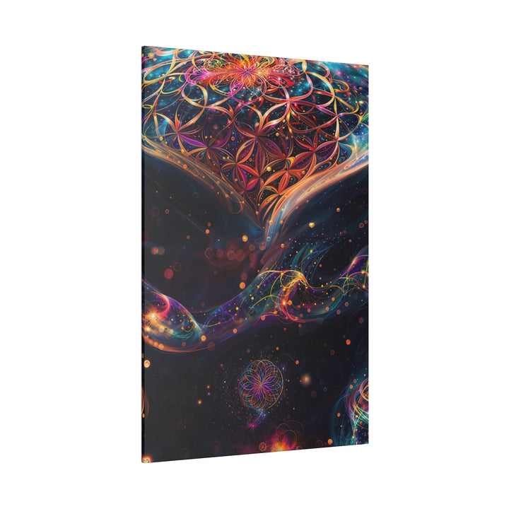 Cosmic Floral Whirls - Matte Canvas - Canvas - g(0D·IO) - 32" x 32" (Square) - 0.75'' -