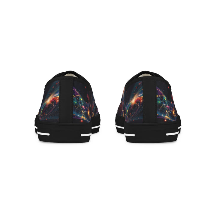 Cosmic Floral Whirls - Men's Lowtop Sneakers - Shoes - g(0D·IO) - US 5 - Black sole -