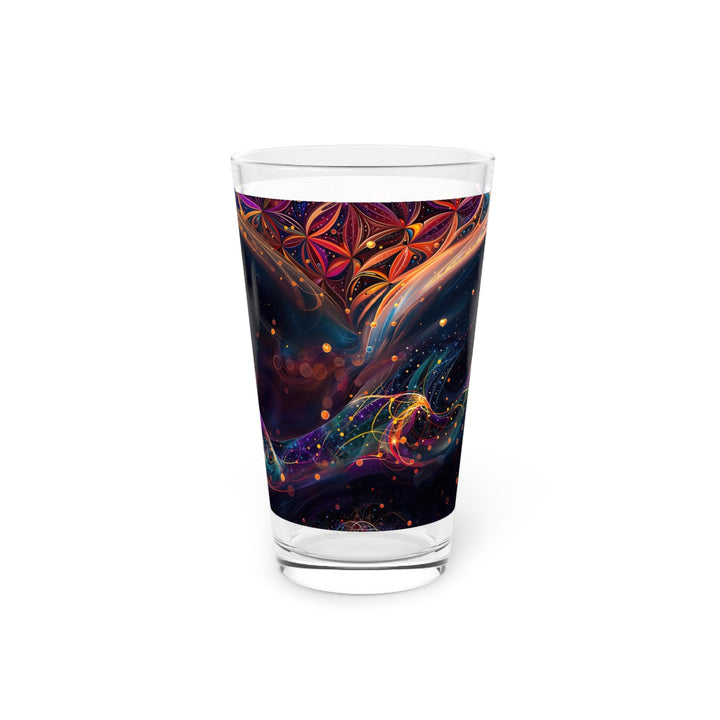 Cosmic Floral Whirls - Pint Glass - Mug - g(0D·IO) - 16oz - -