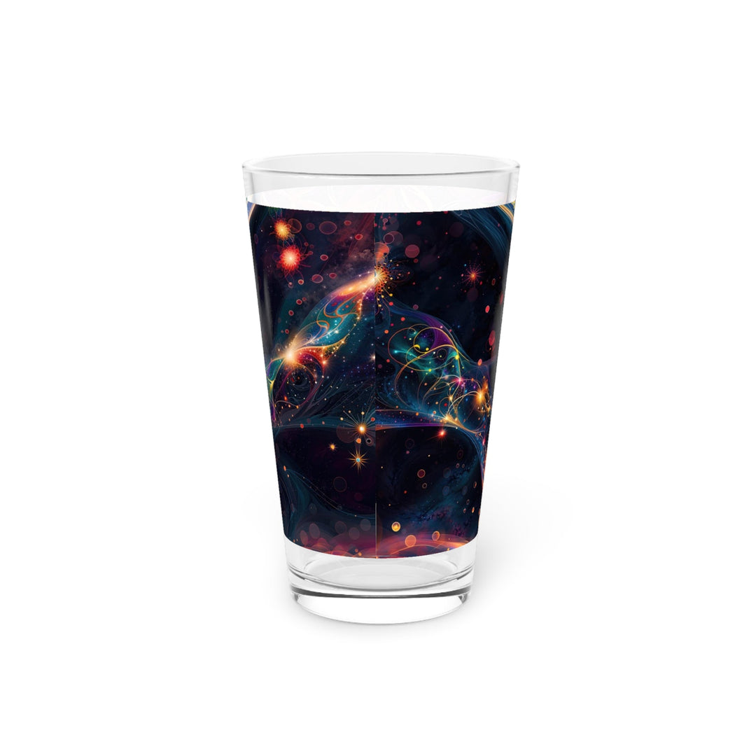 Cosmic Floral Whirls - Pint Glass - Mug - g(0D·IO) - 16oz - -