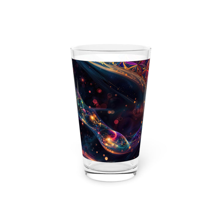 Cosmic Floral Whirls - Pint Glass - Mug - g(0D·IO) - 16oz - -