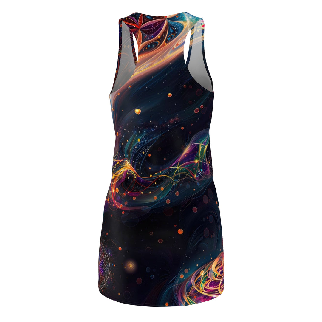 Cosmic Floral Whirls - Racerback Dress - All Over Prints - g(0D·IO) - XS - -