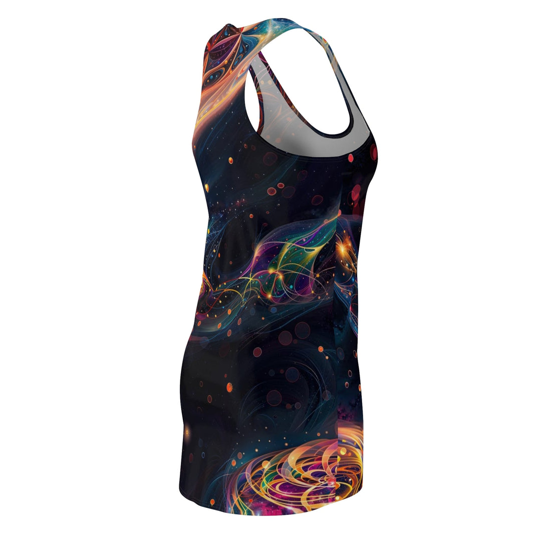 Cosmic Floral Whirls - Racerback Dress - All Over Prints - g(0D·IO) - XS - -