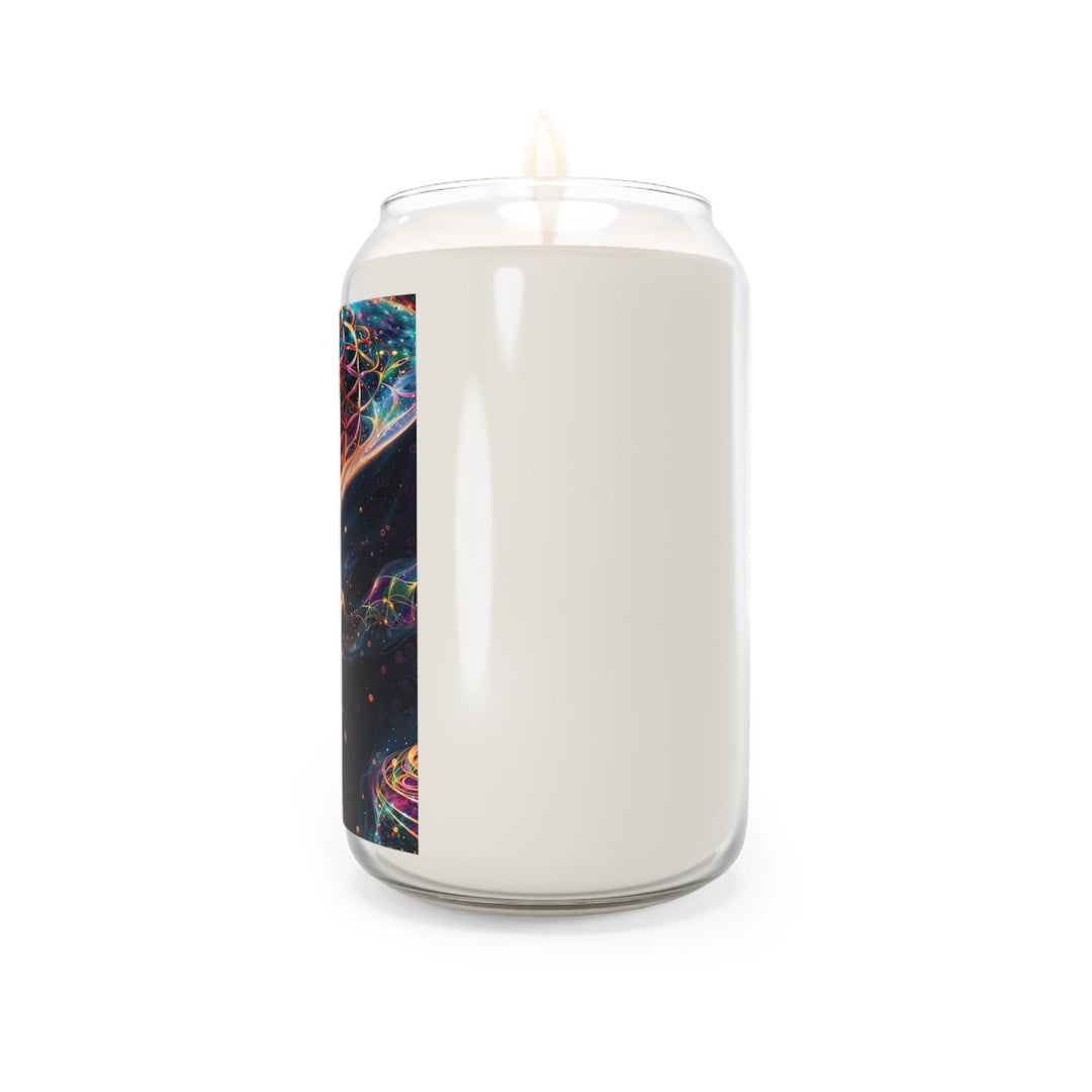 Cosmic Floral Whirls - Scented Candle - Home Decor - g(0D·IO) - Vanilla Bean - 13.75oz -