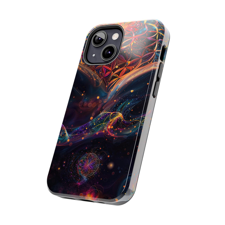 Cosmic Floral Whirls - Tough Phone Case - Phone Case - g(0D·IO) - iPhone 13 Mini - -