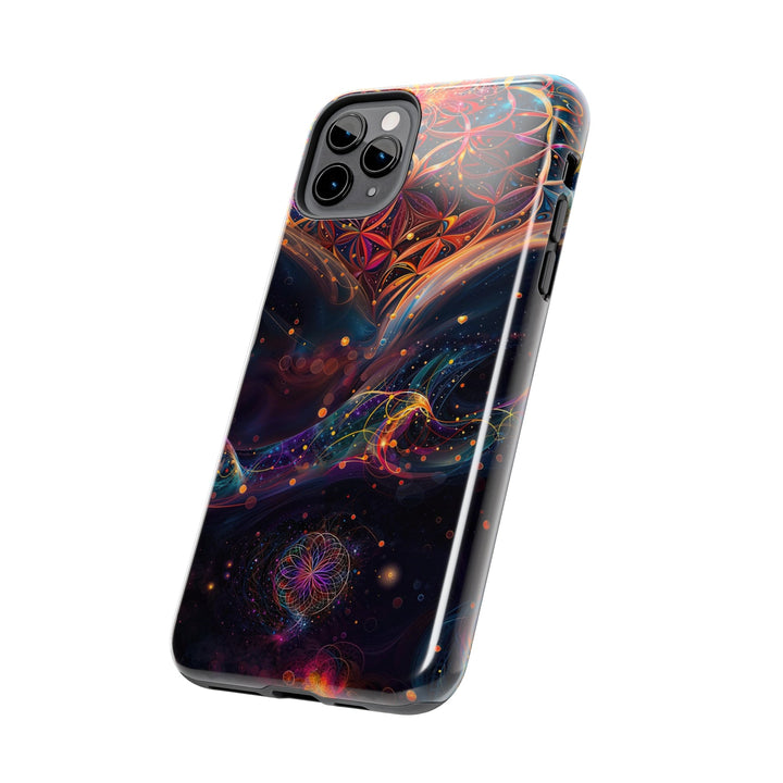 Cosmic Floral Whirls - Tough Phone Case - Phone Case - g(0D·IO) - iPhone 13 Mini - -