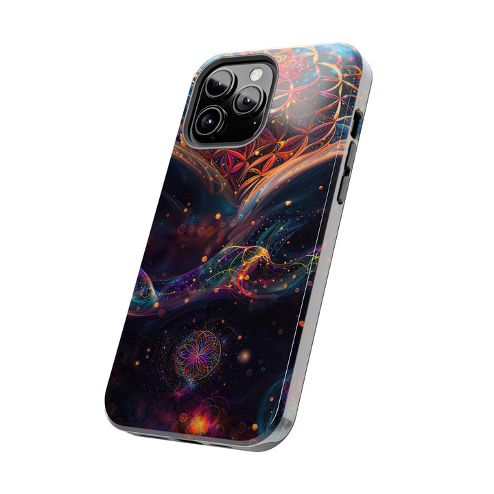 Cosmic Floral Whirls - Tough Phone Case - Phone Case - g(0D·IO) - iPhone 13 Mini - -