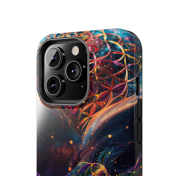 Cosmic Floral Whirls - Tough Phone Case - Phone Case - g(0D·IO) - iPhone 13 Mini - -