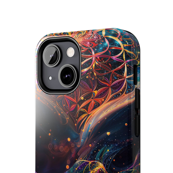 Cosmic Floral Whirls - Tough Phone Case - Phone Case - g(0D·IO) - iPhone 13 Mini - -