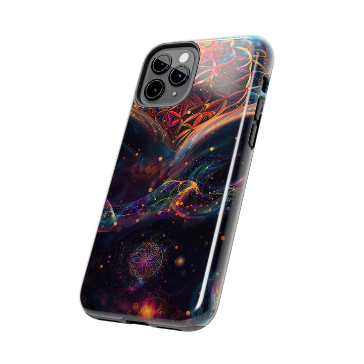 Cosmic Floral Whirls - Tough Phone Case - Phone Case - g(0D·IO) - iPhone 13 Mini - -