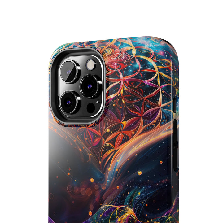 Cosmic Floral Whirls - Tough Phone Case - Phone Case - g(0D·IO) - iPhone 13 Mini - -