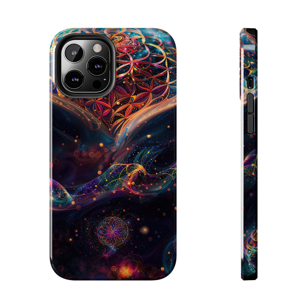 Cosmic Floral Whirls - Tough Phone Case - Phone Case - g(0D·IO) - iPhone 12 Pro Max - -