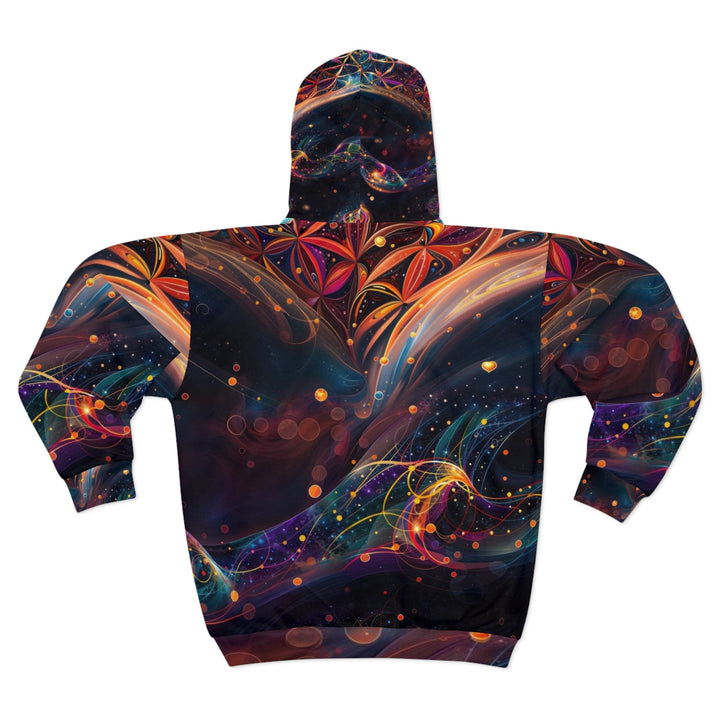 Cosmic Floral Whirls - Unisex Zip Hoodie - All Over Prints - g(0D·IO) - XS - -