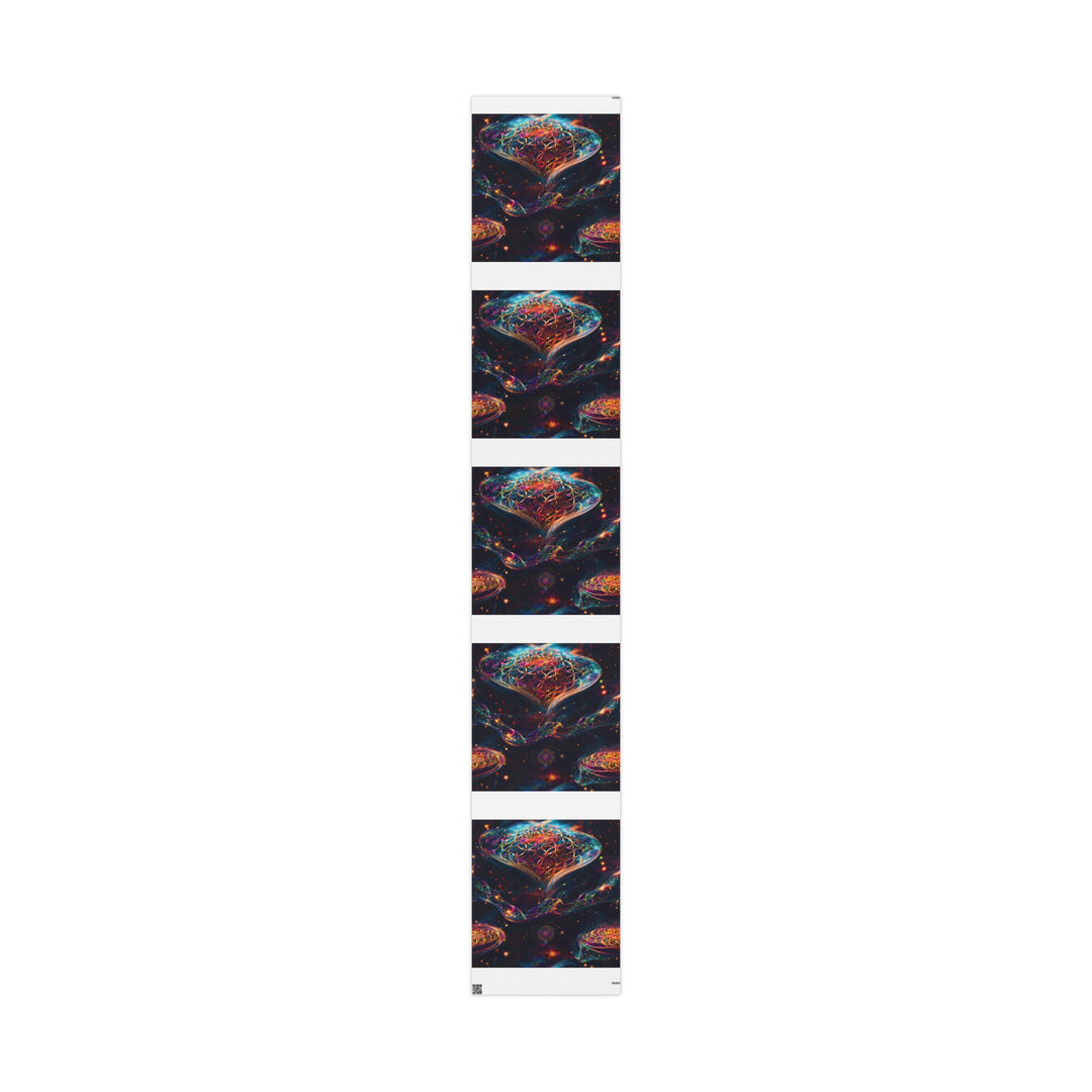Cosmic Floral Whirls - Wrapping Paper - Home Decor - g(0D·IO) - 30" x 180" - Matte -