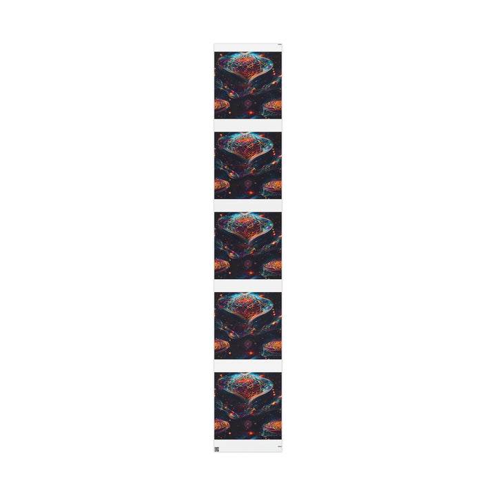 Cosmic Floral Whirls - Wrapping Paper - Home Decor - g(0D·IO) - 30" x 180" - Matte -