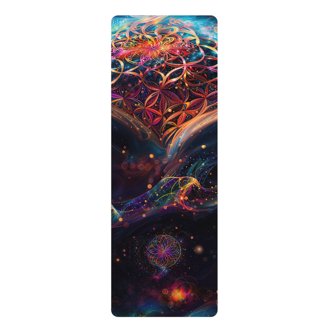 Cosmic Floral Whirls - Yoga Mat - Home Decor - g(0D·IO) - 24” x 68” - -