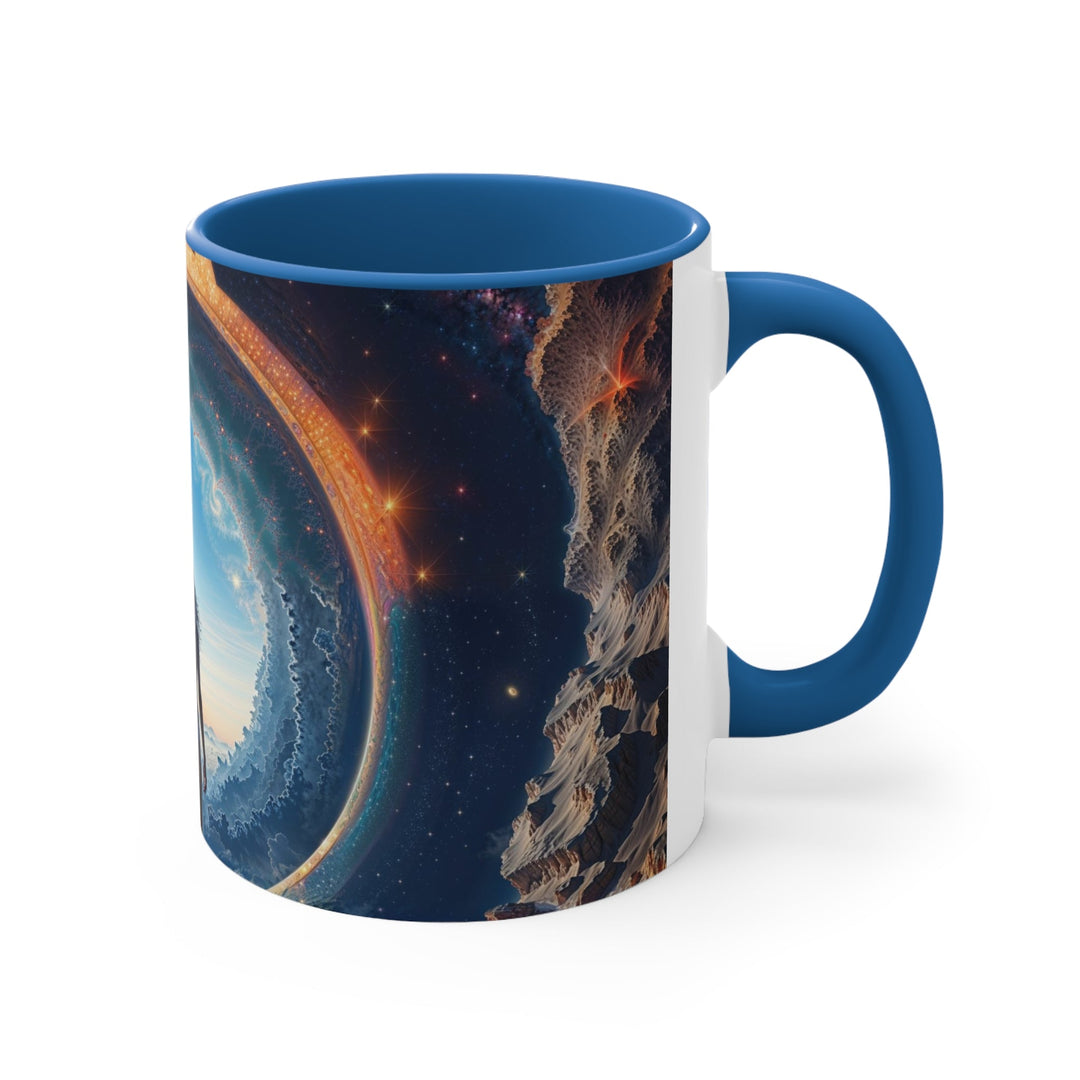 Cosmic Gateway Odyssey - Accent Coffee Mug - Mug - g(0D·IO) - Pink - 11oz -