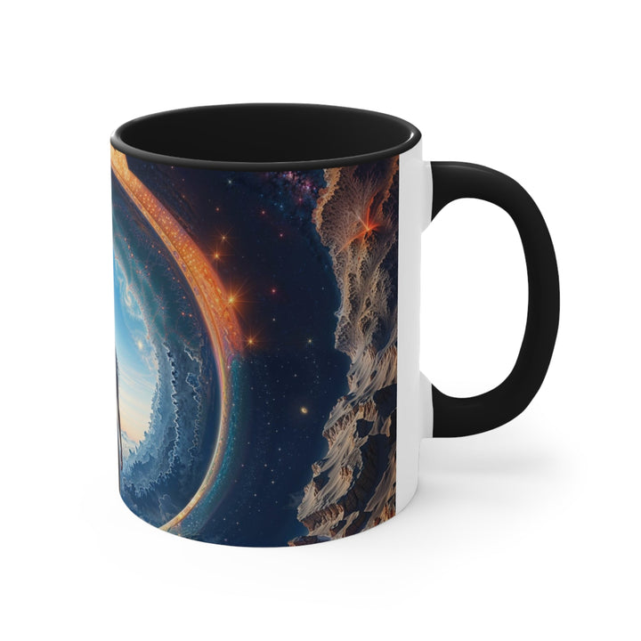 Cosmic Gateway Odyssey - Accent Coffee Mug - Mug - g(0D·IO) - Pink - 11oz -