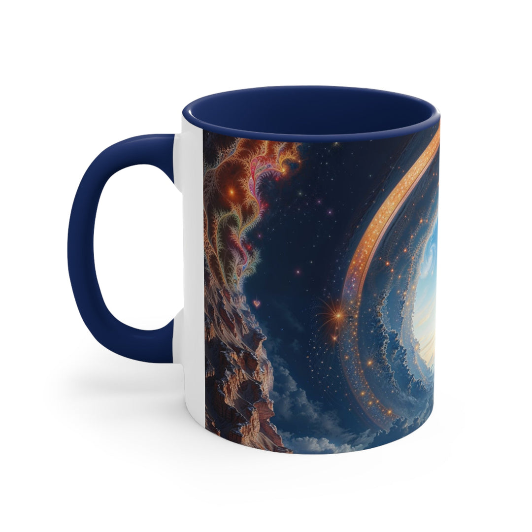 Cosmic Gateway Odyssey - Accent Coffee Mug - Mug - g(0D·IO) - Pink - 11oz -