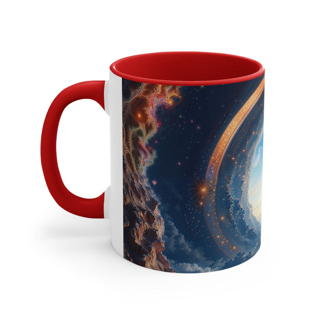 Cosmic Gateway Odyssey - Accent Coffee Mug - Mug - g(0D·IO) - Pink - 11oz -