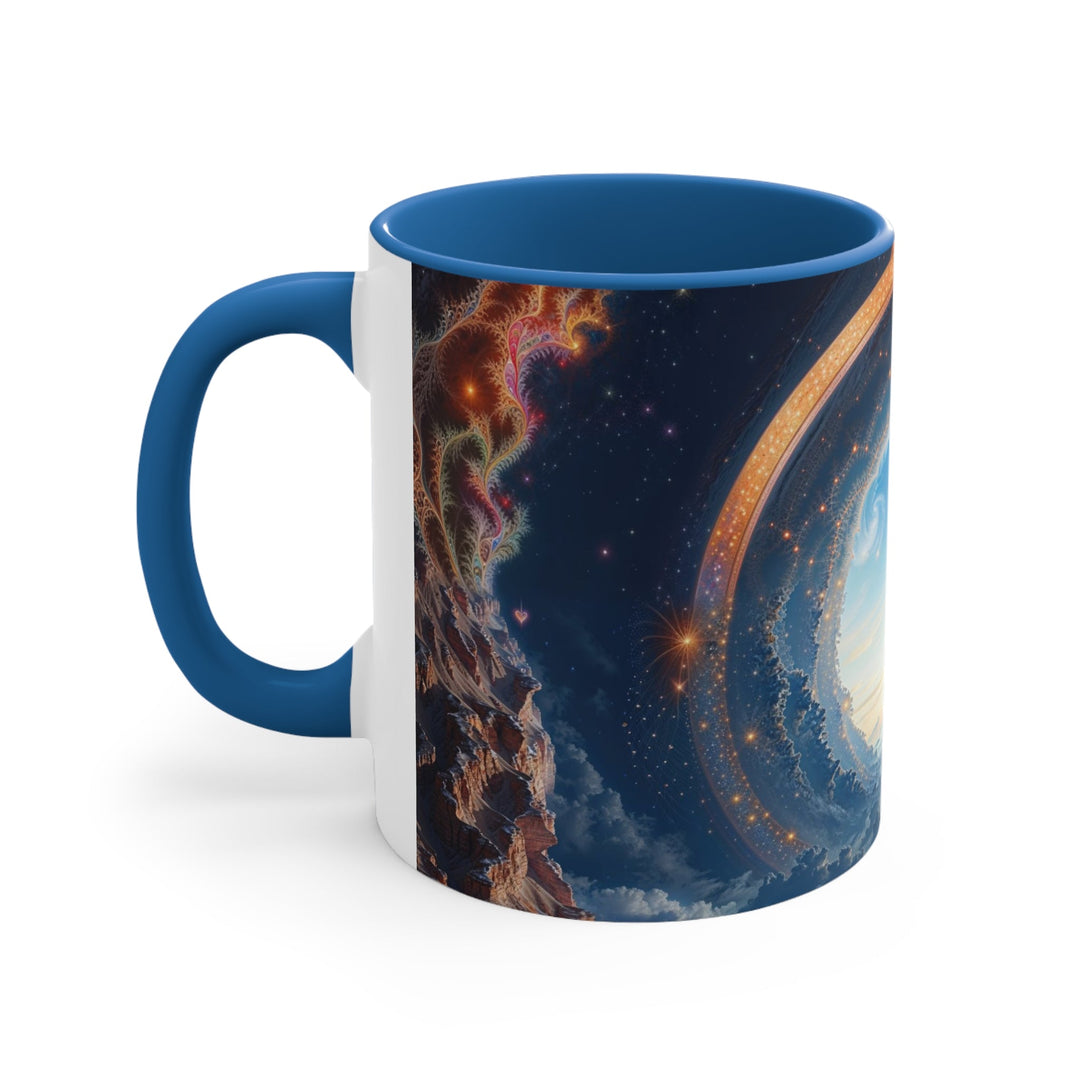 Cosmic Gateway Odyssey - Accent Coffee Mug - Mug - g(0D·IO) - Pink - 11oz -