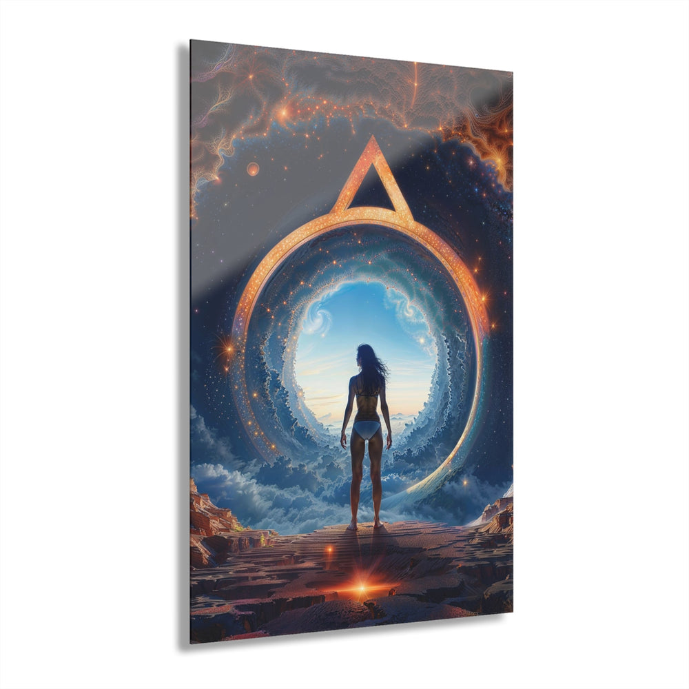 Cosmic Gateway Odyssey - Acrylic Prints (French Cleat Hanging) - Home Decor - g(0D·IO) - 24" x 36" (Vertical) - 0.25'' -