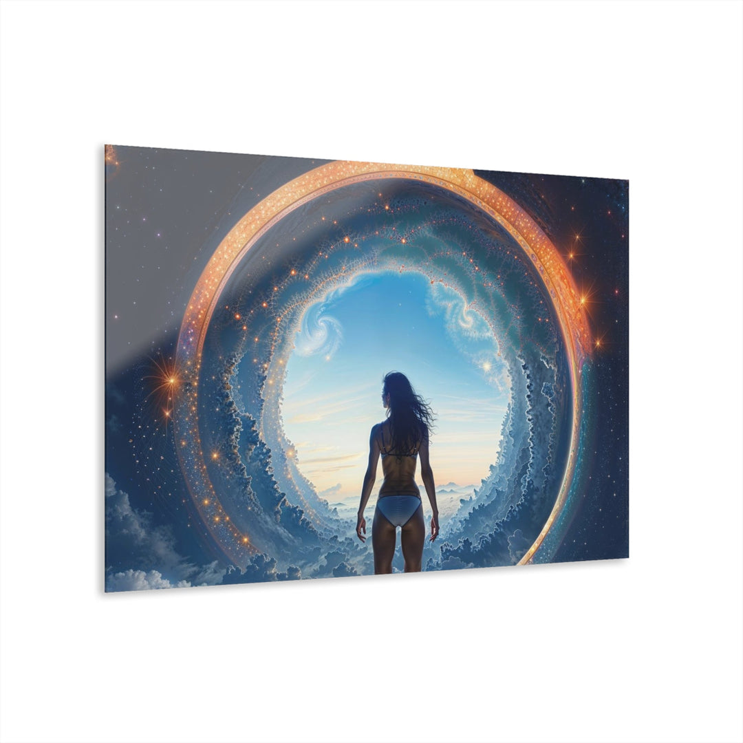 Cosmic Gateway Odyssey - Acrylic Prints (French Cleat Hanging) - Home Decor - g(0D·IO) - 36" x 24" (Horizontal) - 0.25'' -
