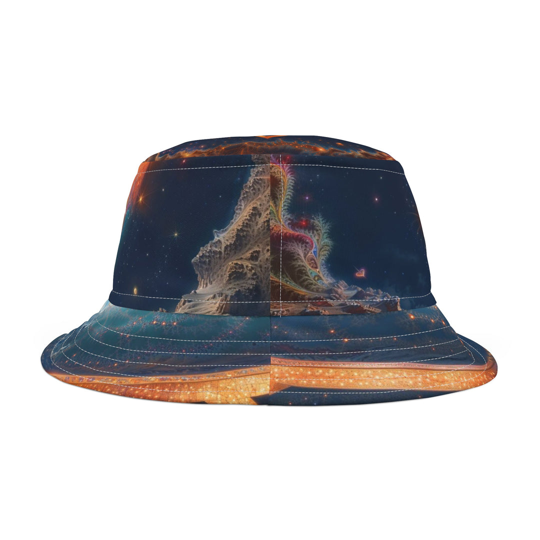 Cosmic Gateway Odyssey - Bucket Hat - Hats - g(0D·IO) - Large - White stitching -