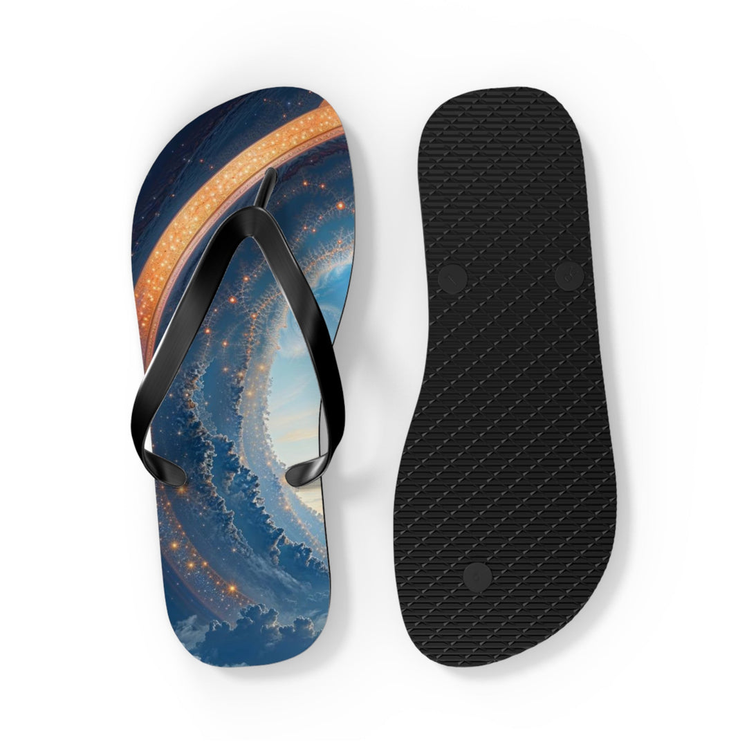 Cosmic Gateway Odyssey - Flip Flops - Shoes - g(0D·IO) - XL - Black sole -