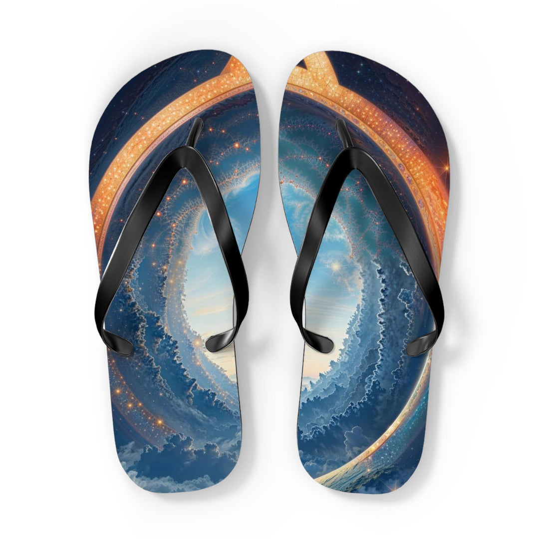 Cosmic Gateway Odyssey - Flip Flops - Shoes - g(0D·IO) - XL - Black sole -